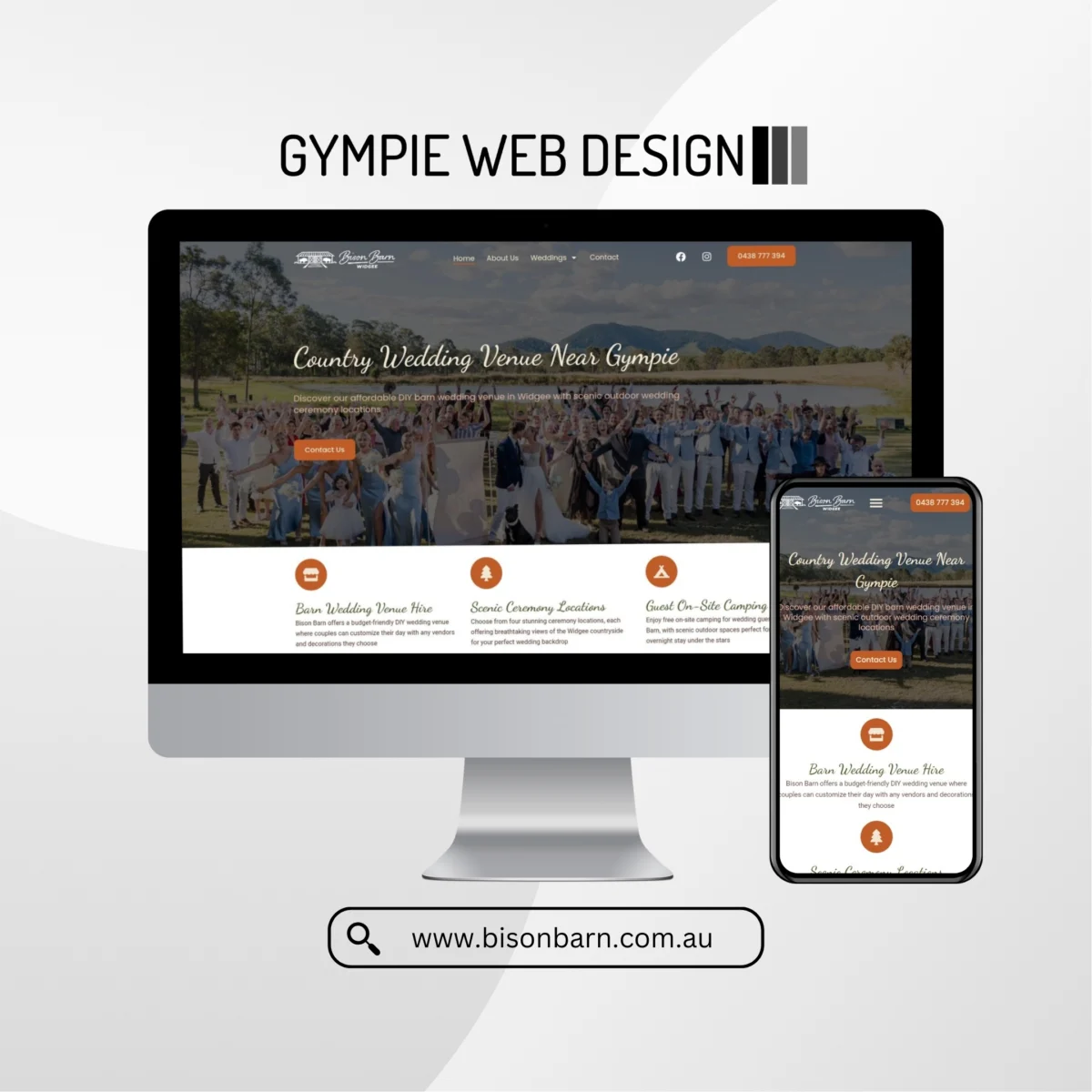 Display of work from Gympies Best Web Designer