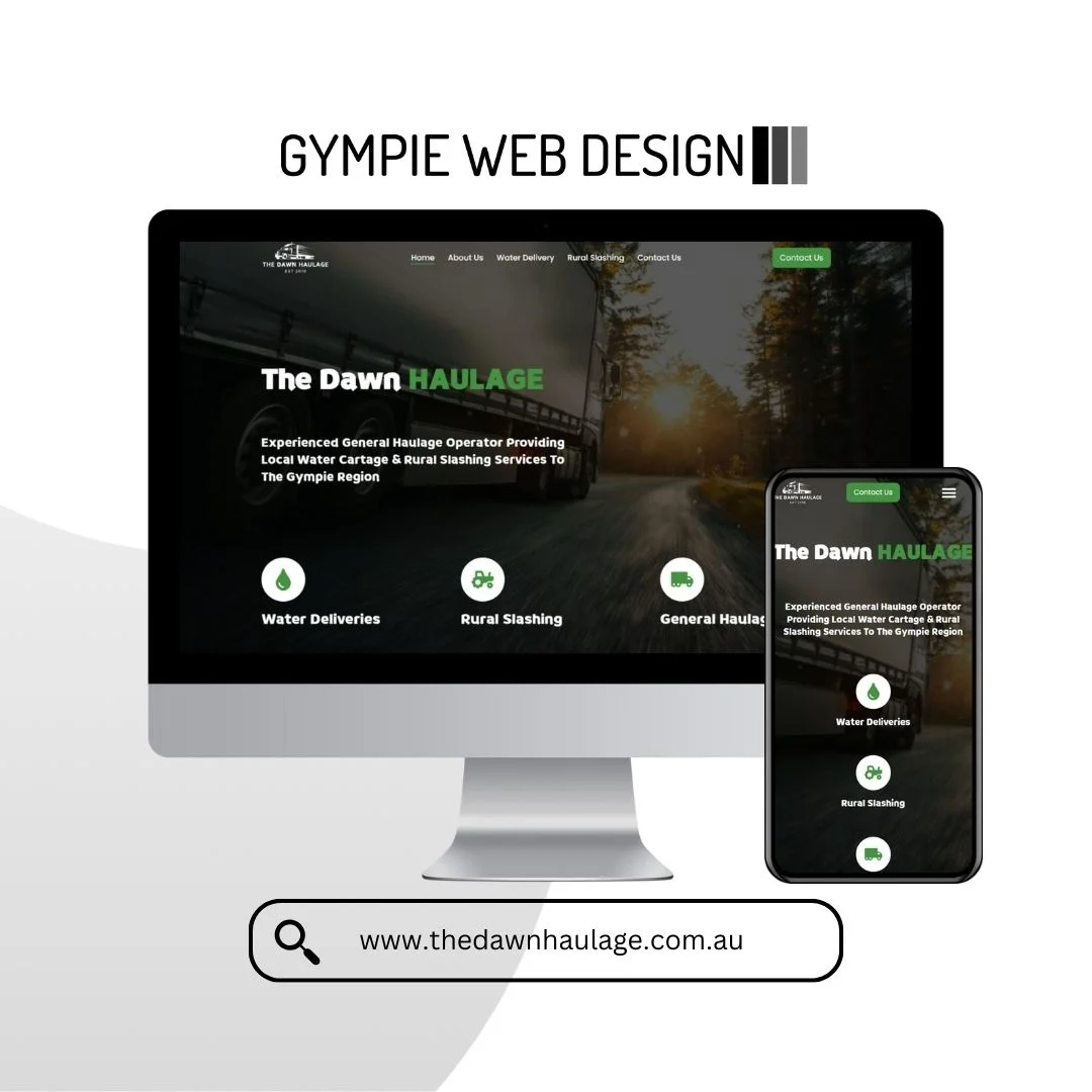 Display of work on computer from Gympies best digital agency